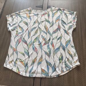 Women’s XL Multicolor T-Shirt Casual Comfortable Top